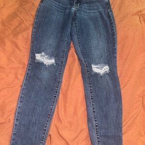 Judy Blue Dark Blue Distressed Slim fit  Jeans